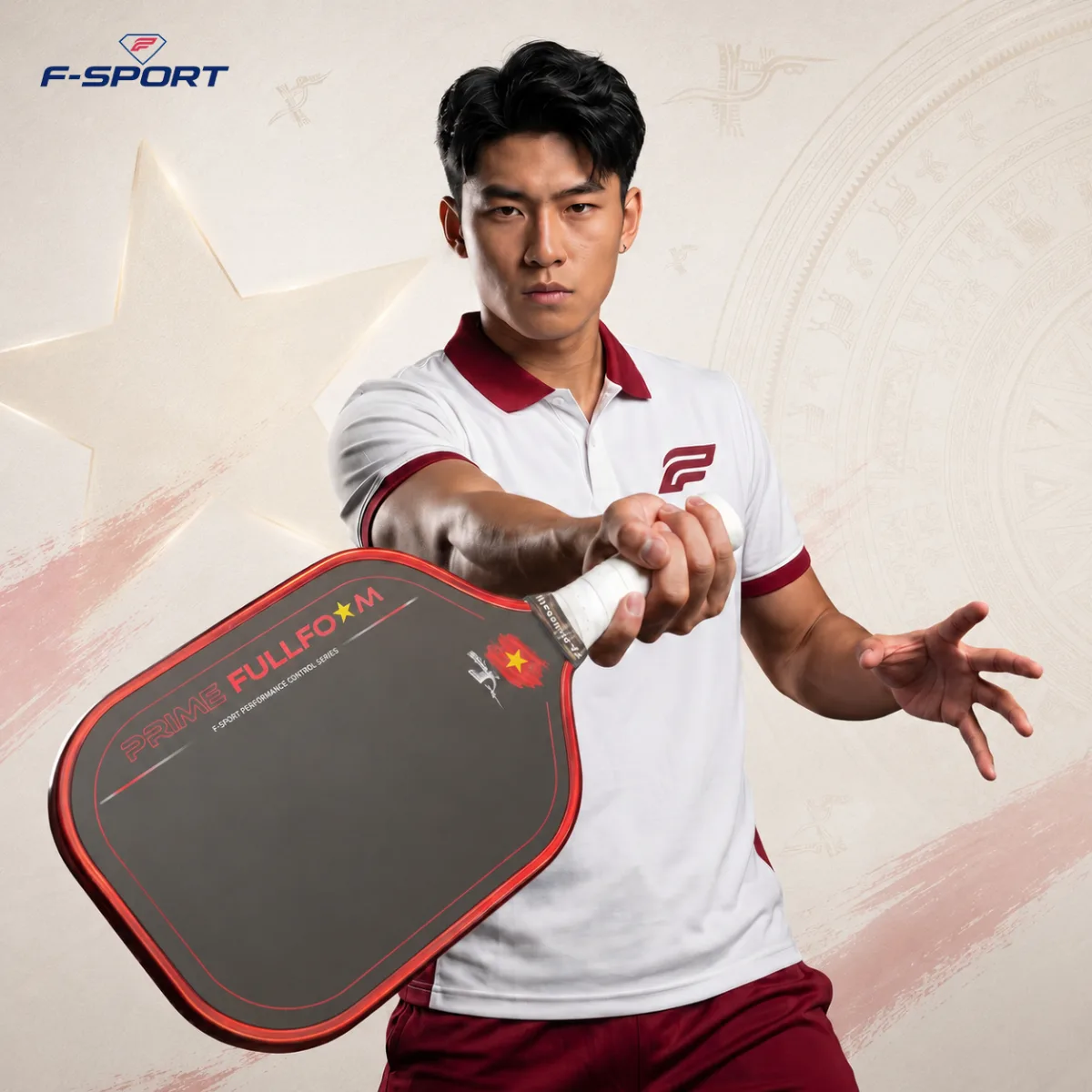 vợt pickleball fullfoam phiên bản cờ đỏ sao vàng - anh 3