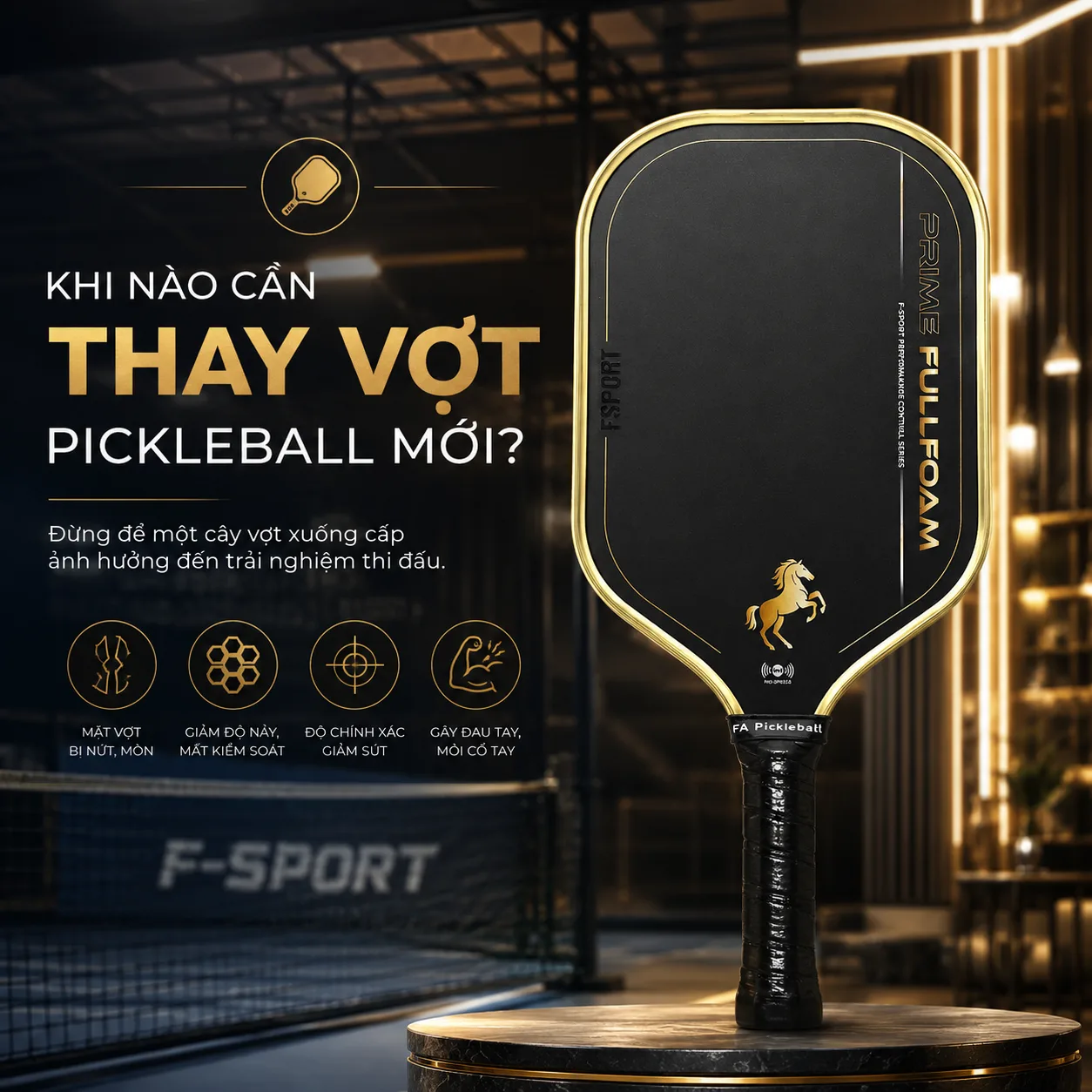 Khi Nào Cần Thay Vợt Pickleball Mới? Dấu Hiệu và Tuổi Thọ Vật Liệu Bạn Cần Biết! 🎯 - anh 1