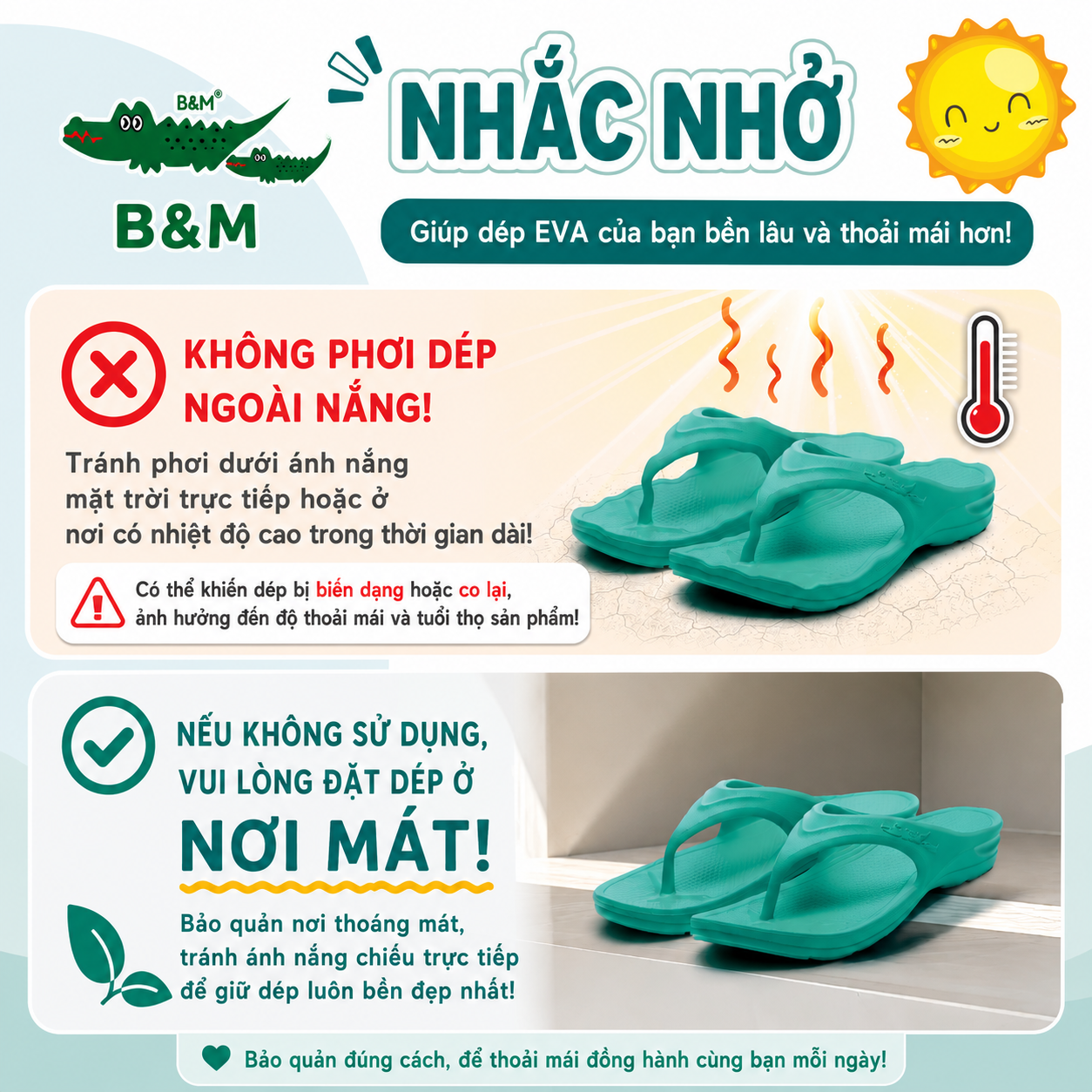 Hướng dẫn bảo quản dép chạy - anh 1