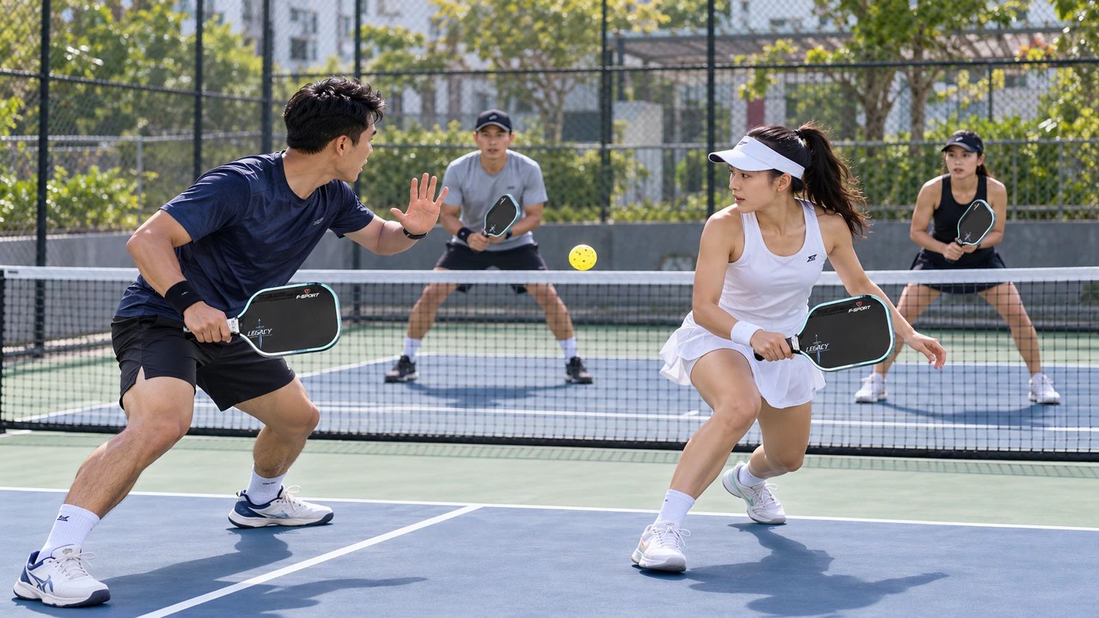 Giao Tiếp Trong Pickleball Đánh Đôi: Ai Nên Xử Lý Bóng Giữa Sân Và Chiến Thuật Cho Người Mới