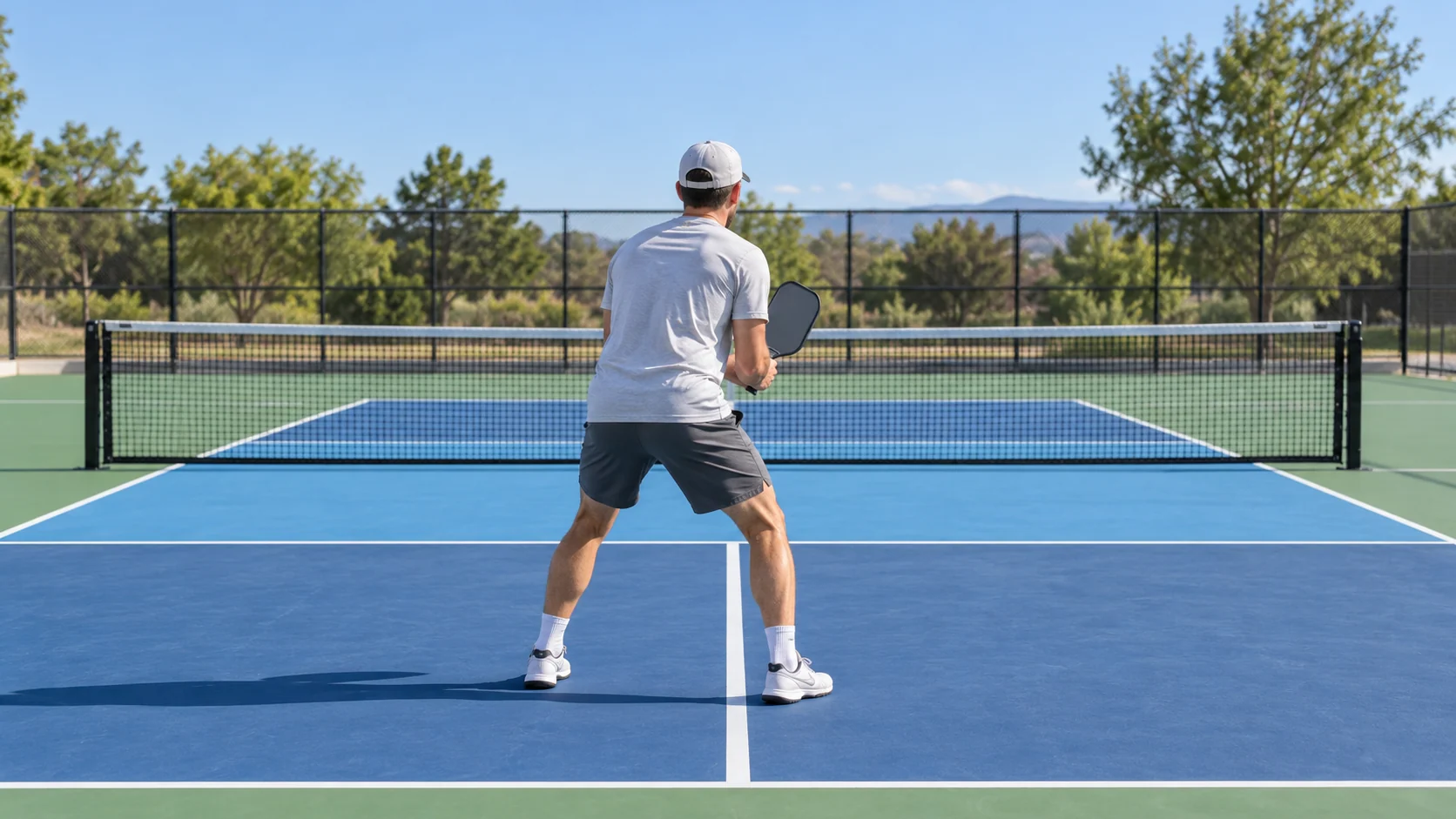 Split step trong pickleball: Dừng đúng lúc khi lên kitchen